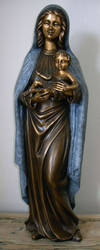Madonna mit Kind aus Bronze